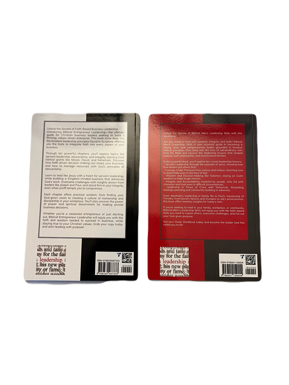 Group Study Set ~ Biblical Entrepreneur Leadership: Amplified Leverage Business Skills ~ Paperback Book & Workbook Set of 2