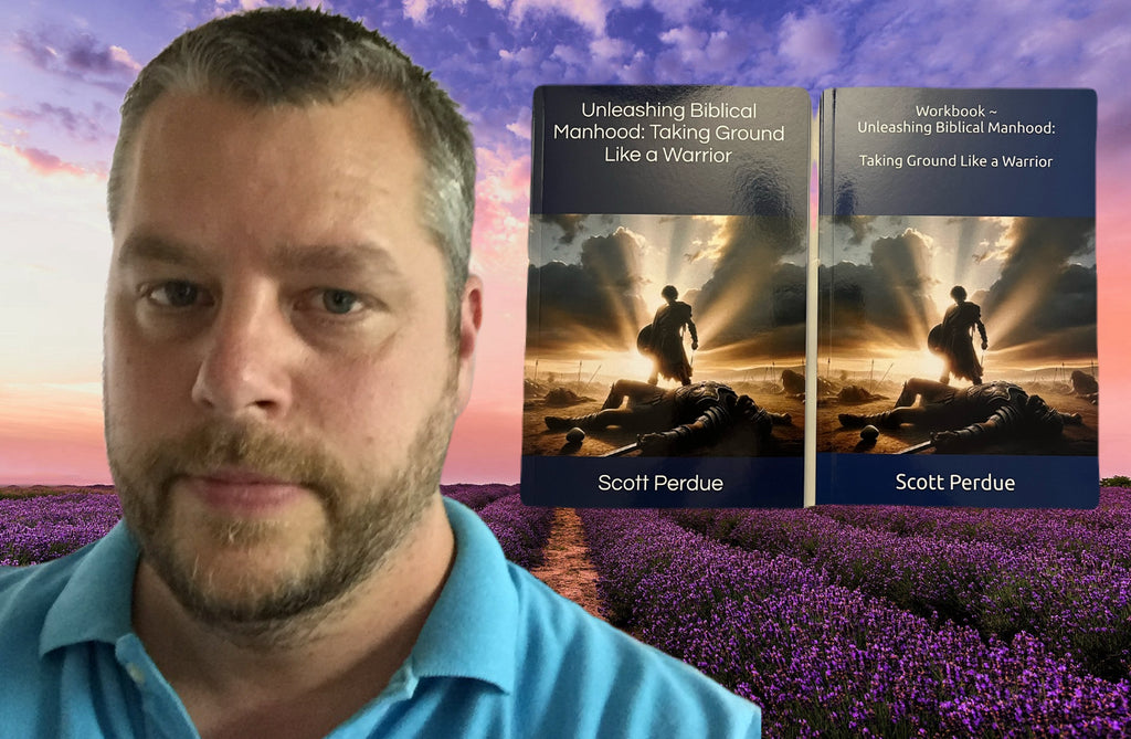 Group Study Set ~ Unleashing Biblical Manhood:  Taking Ground Like a Warrior ~ Paperback Book & Workbook Set of 2