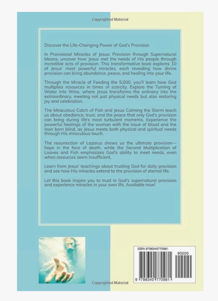Group Study Set ~ Provisional Miracles of Jesus:  Provision through Supernatural Means ~ Paperback Book & Workbook Set of 2