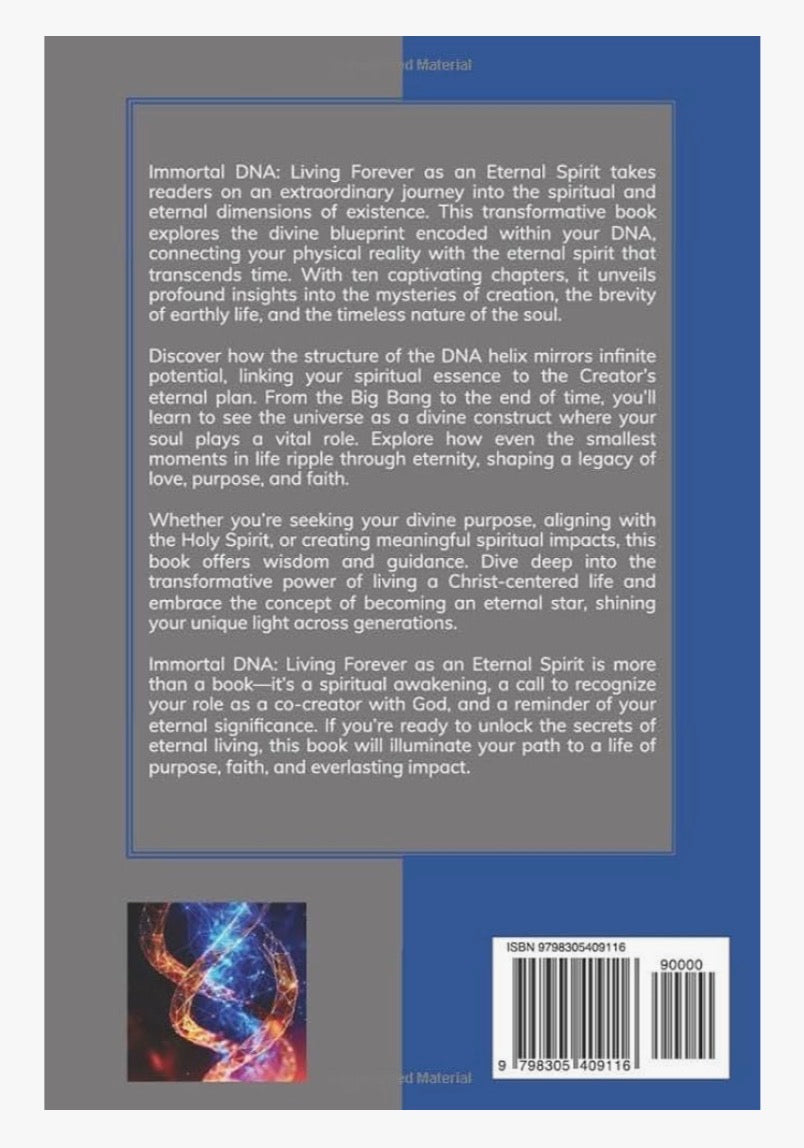 (X100 Books) Immortal DNA: Living Forever as an Eternal Spirit ~ Bulk Books (x100) Bundle