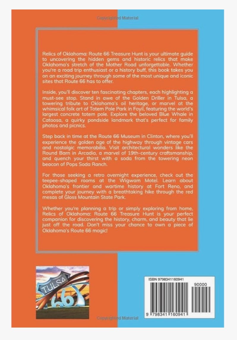 (X100 Books) Relics of Oklahoma: Route 66 Treasure Hunt ~ Bulk Book x100 Bundle