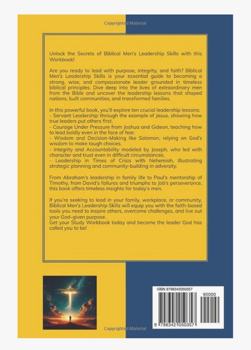 Group Study Set ~ Biblical Men’s Leadership Skills:  Becoming an Amplified Christian Superstar ~ Paperback Book & Workbook Set of 2